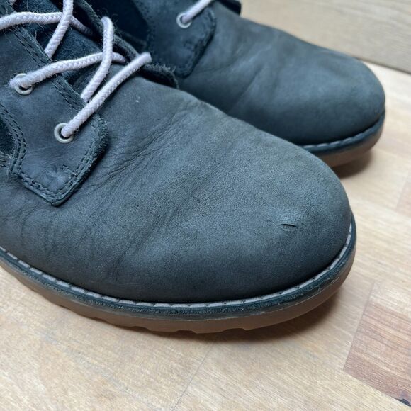 Womens UGG KOREN Black Leather Buckle Boots Size 6 - Picture 5 of 15